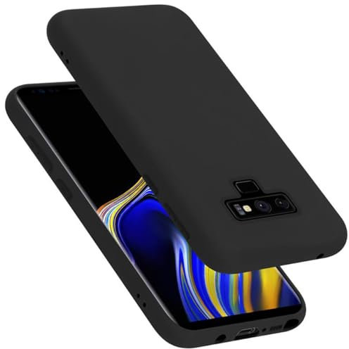 Cadorabo Funda de Silicona Compatible con Samsung Galaxy Note 9, Funda Protectora de Cuerpo Completo para Galaxy Note 9- Resistente a arañazos y Golpes Fina Funda de TPU - Liquid Negro
