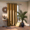 AmeliaHome Blackout Vorhang 140x270 cm senffarben 1 St. Ösenschal Verdunkelungsvorhang Blickdicht Fensterdekoration Dekoschal Dekorvorhang Blackout