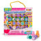 CRAZE Stempel Kinder mit Einhorn Motive Stempelkoffer 20 Stempelkissen Kinder abwaschbar Stempelset Kinder Unicorn Stempelset bunt inkl. Papierblock im Koffer 29190