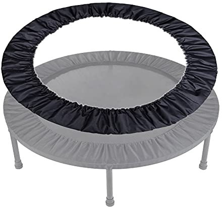 Trampolin Randabdeckung 81-152cm, Indoor Erwachsene Fitness Umrandung, Wasserdichtes Oxford-Tuch ZubehöR Ersatzteile, Schwarz, 48in 122cm