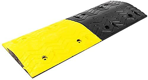 PARKING FACIL - Banda/Báden Reductor de Velocidad Vial - Para Aparcamientos, Carreteras, Almacenes, etc. - Tamaño: 5x38x100 cm - 1 Metro de Longitud - 1 Unidad