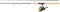 Abu Garcia Unisex-Adult Cardinal PRO Fishing Combo, Schwarzes/Gold, 1.83m