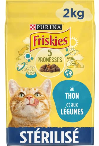 Friskies Für sterilisierte Katzen – mit Thunfisch und Gemüse – 2 kg