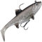 Fox Rage Replicant Wobble - Gummifisch Swimbait, Farbe:UV Silver Bait Fish, Länge/Gewicht:18cm - 90g