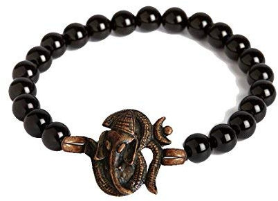 Aport Presents Kristall Ganesha-Armband Onyx-Perlen Für Männer Und Frauen #Aport-2686