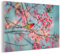 MuchoWow Glasbild Glasfoto Wandbild Bilder Deko 150x100 cm Vogel - Sakura - Farben