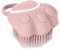 TIESOME Hund Katze Bad Bürste Kamm, Silikon Puppy Grooming Brush Soft Pet Reinigung Massage Bürste Shampoo Dispenser für beruhigende Massage Waschen(rosa Pfote Form)
