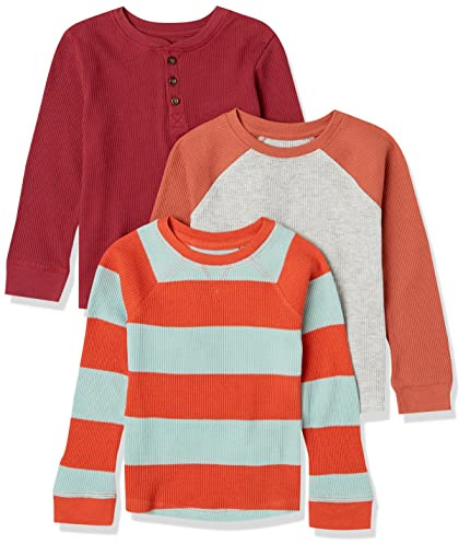 Amazon Essentials Jungen Langärmeliges, gestricktes Thermo-T-Shirt