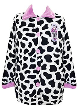 Santoro Gorjuss Pyjama für den Winter, 2 Stück, T-Shirt + Hose aus Baumwolle, Herbst, Winter, originell, authentisch, ideal für Mädchen / Damen in süßer Geschenkbox, Bademantel aus Fleece 57505, M