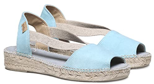 Toni Pons Ella - Espadrille für Damen in Uni-Tönen Veloursleder.