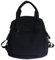 Kleiner Boho-Leinen-Rucksack für Damen, Vintage-Stil, Outdoor-Reisetasche, lässiger Tagesrucksack, ästhetischer Hippie-Y2K-Rucksack, Schwarz, Einheitsgröße, Tagesrucksäcke