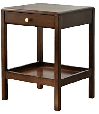 KITCISSL Rechteck Nachttisch Klein Nordic Living Style Stylischer Nachtschrank Beistelltisch Holz Kreative Nachtkästchen Modern Wohnzimmer Ende Couchtisch mit Schubladen