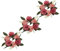 Zerodeko 3pcs Artificial Candlestick Garland Candle Rings Wreaths Bulk Faux Rose Candle Ring Valentines Candle Ring Flower Dress Candle Rings for Pillar Candles Bohemia Cloth Fake Bouquet