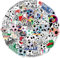 100 Stück Fußball Sticker, Wasserdicht Sport Football Aufkleber, Trendiger Vinyl Aufkleber, Sticker Deko für Skateboard, Geschenke, Laptop, Fahrrad, Wasserflaschen, Scrapbooking