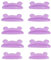 Lomansa Lash Lift Pads, Super Sticky Lash Lift Shields, Upgraded Eyelash Lift Tool, No Glue Needed on The Back of The Pads, Suitable for Salon Eyelash Perming(Purple)