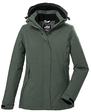 Killtec Damen Kow 37 Wmn Jckt Funktionsjacke/Outdoorjacke mit abzippbarer Kapuze (1er Pack)