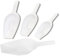 TronicXL 4er Set Kunststoff Plastik Schaufel Kelle 100-750ml Abwiegeschaufel Mehlschaufel verschiedene Größen Backen Kochen Grow Küche Zubehör