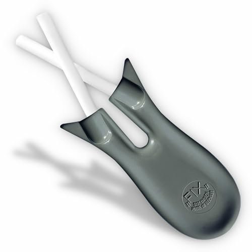 HESTENBERG Solingen Germany FIX Keramik Kreuzschleifer, geeignet als Schleifer, Messerschärfer & Scherenschärfer (Grau)