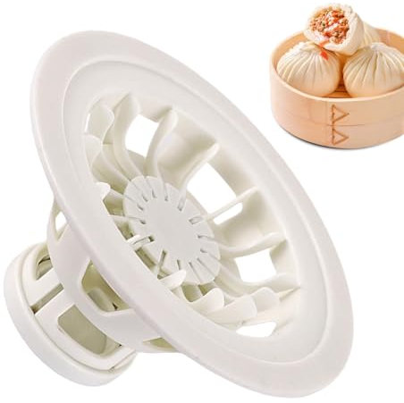 Fabricant chinois de Baozi, outil de gadget de cuisine en ABS de qualité alimentaire, moule à boulettes Momo, moules à à la vapeur pour petits Bao faits maison (blanc)
