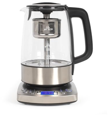 Livoo - Bouilloire théière automatique 1,7L DOD209-1850-2200W, 5 programmes pré-réglé, 1 programme personnalisable, 3 mode d'infusion