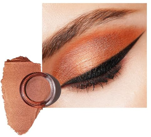 Oulac Glitzer Lidschatten Kupfer | Hochpigmentierter Feine Textur | Wasserfest & Langlebig | Metallisch schimmernde Finish | Verblendbar & Faltenfreies Augen-Makeup | Vegan | 06g (20) Inner Strength