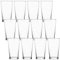 Queensway Home & Dining 570ml Tempered Pint Glasses for Beer Drinking, Ideal for Pub and Bar Use, Durable and Shatter-Resistant, Clear Glass Design (Set of 12)