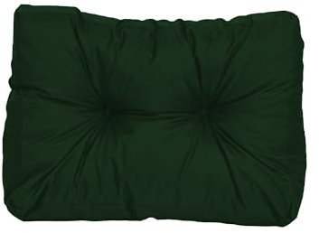 TexDeko® Garden Seitenkissen 60x40x20/10cm wasserabweisend UV - beständig gesteppt Premium Kissen für Europaletten In- & Outdoor Palettenpolster (Dunkelgrün)