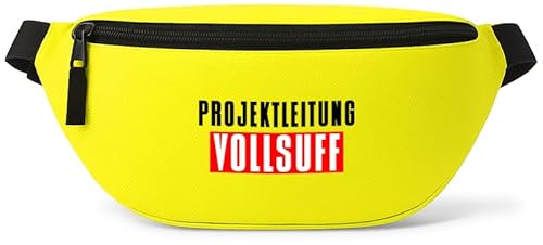 Projektleitung Vollsuff - Bauchtasche - Bauchtasche | Malle | Party | Urlaub | lustige Sprüche | Festival | Umhängetasche | Gelb