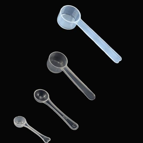 4pcs Measuring Cups 1g 3g 4g 5g Spoons for Measuring Food Scoop for Powder for Protein Creatine Liquids Cooking Fitness Kitchen