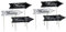 VICASKY Lot de 2 panneaux directionnels de mariage pour décoration extérieure - Élégantes - Pour guidance invité - Durable et résistant aux intempéries - Pour les mariages de jardin