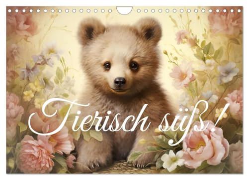 Tierisch süß! (Wandkalender 2026 DIN A4 quer), CALVENDO Monatskalender: Tierjungen in sanften Tönen (CALVENDO Tiere)