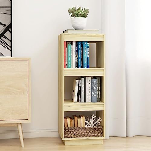 UJCHVHN Bücherschrank/Raumteiler 40x35x103 cm Kiefer massiv Regal Bücherregale & Standregale