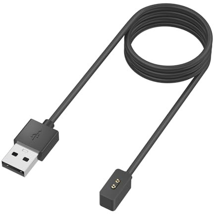 Wanme Cargador para Xiaomi Mi Smart Band 8/8 Pro / 8 Active / 9/9 Pro / 9 Active, Redmi Watch 3 Active / 5 Active / 5 Lite/Redmi Watch 4/5, Cable de Carga Rápida USB (100cm, Negro)