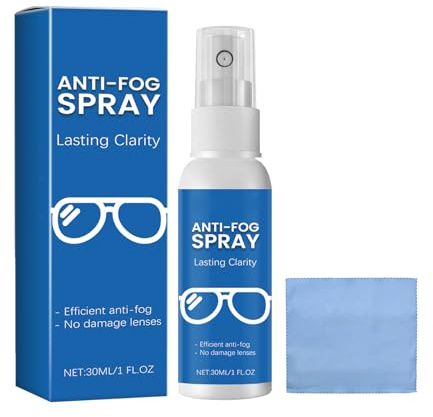 Brillen Anti-Beschlag Spray Mit Reinigungswirkung,Verhindert Das Beschlagen Von Gläsern,Für Brillen Und Schutzbrillen,Einfache Anwendung Mit Langanhaltendem Effekt.