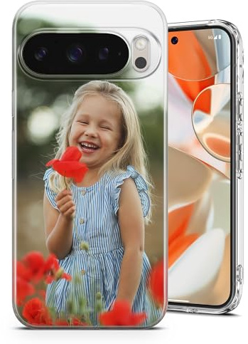 Personalisierte Handyhülle für Google Pixel 10 9 8 7 6 A Pro/Pro XL - TPU Fotohülle zum Selbst Gestalten, eigenes Motiv oder Design – 1 Foto