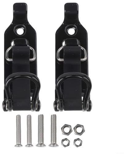 Dachträger-Montage-Set, 2–6 Stück, Metall-Gummi-Klemmen für Werkzeuge, Ausrüstung, Befestigung mit Schnellspann-Mechanismus, sicherer Halt für Outdoor, Camping, Wandern (2 Stück)