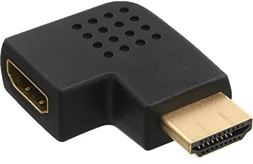 InLine 17600S HDMI Adapter, Stecker / Buchse, seitlich links gewinkelt, vergoldete Kontakte, 4K2K kompatibel