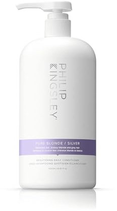 Philip Kingsley | Reiner Blond/Silber Lila Conditioner | Farbkorrigierender Conditioner für blondes, silbernes, graues, platinblondes, messingfarbenes Haar | 1000ml