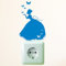 Wandtattoo-Loft Wandaufkleber „Steckdose/Lichtschalter: Prinzessin mit Schmetterlingen“ Wandsticker Dekoration Aufkleber / 49 Farben zur Auswahl/violett /