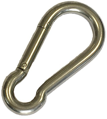 Feuerwehr-Karabiner Edelstahl rostfrei Karabinerhaken 5 Stück (10 x 100)