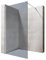 Durovin Bathrooms 1000mm Walkin Shower Screen 2000 mm high - 8mm Safety Dark Grey Glass -Wet Room Shower Enclosure