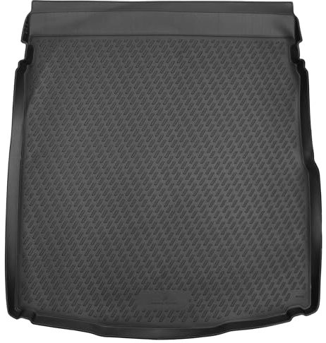 WALSER XTR Kofferraumwanne für VW Passat (B8) Limousine 2014-2023, 100% passgenaue Antirutschmatte Auto, Gummimatte Auto, Kofferraum Schutzmatte, Anti Rutsch Matte Gummi, Auto Gummimatten