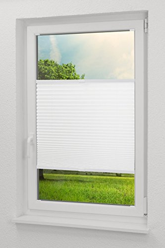 LYSEL - Qualitätsplissee Crush Tageslicht weiß - Plissee in der Größe (Bx H) 50cm * 130cm