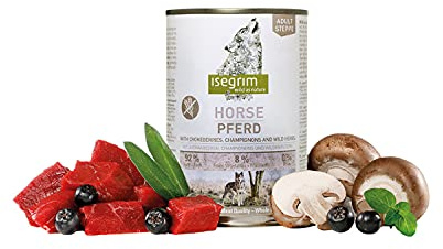ISEGRIM Dose für Erwachsene Pferde + Aronia, Pilze und Wildkräuter, 800 g, Hund