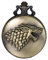 JewelryWe Herren Taschenuhr Vintage 3D Wolf Wolfskopf Quarz Analog Uhr mit Kette Halskette Bronze Geschenk