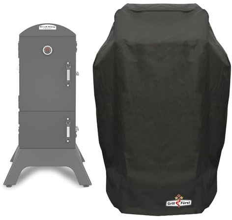 Grillfürst Grill Abdeckhaube - robuste Grill-Abdeckung 73 x 65 x 121 cm, wetterfest und wasserdicht, Abdeckung Gasgrill für Broil King Vertical Smoker/Napoleon Apollo Smoker/Rösle Watersmoker
