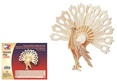 Cornelißen Holz 3D Puzzle - Pfau