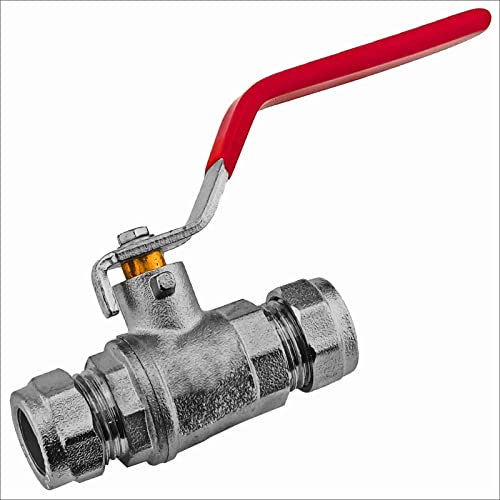 Klemmringverschraubung für Kupferrohr | ∅ 15-28 mm | Kugelhahn Hebelgriff >>> Rohraußendurchmesser 18mm