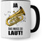 Tuba Tasse - Musik Geschenk für Tubist - Kaffeetasse Musiker Tubaspieler - Instrument Geschenkideen Becher Blechbläser Spruch Kaffeebecher
