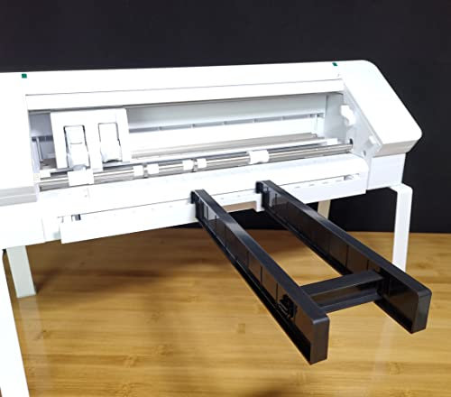 UESGSEIZO Verlängerungsschale, kompatibel mit Silhouette Cameo 4, Schneidematten-Verlängerungsstütze für Cameo 4 (Schwarz, ABS-Kunststoff, 30,5 x 25,4 cm)